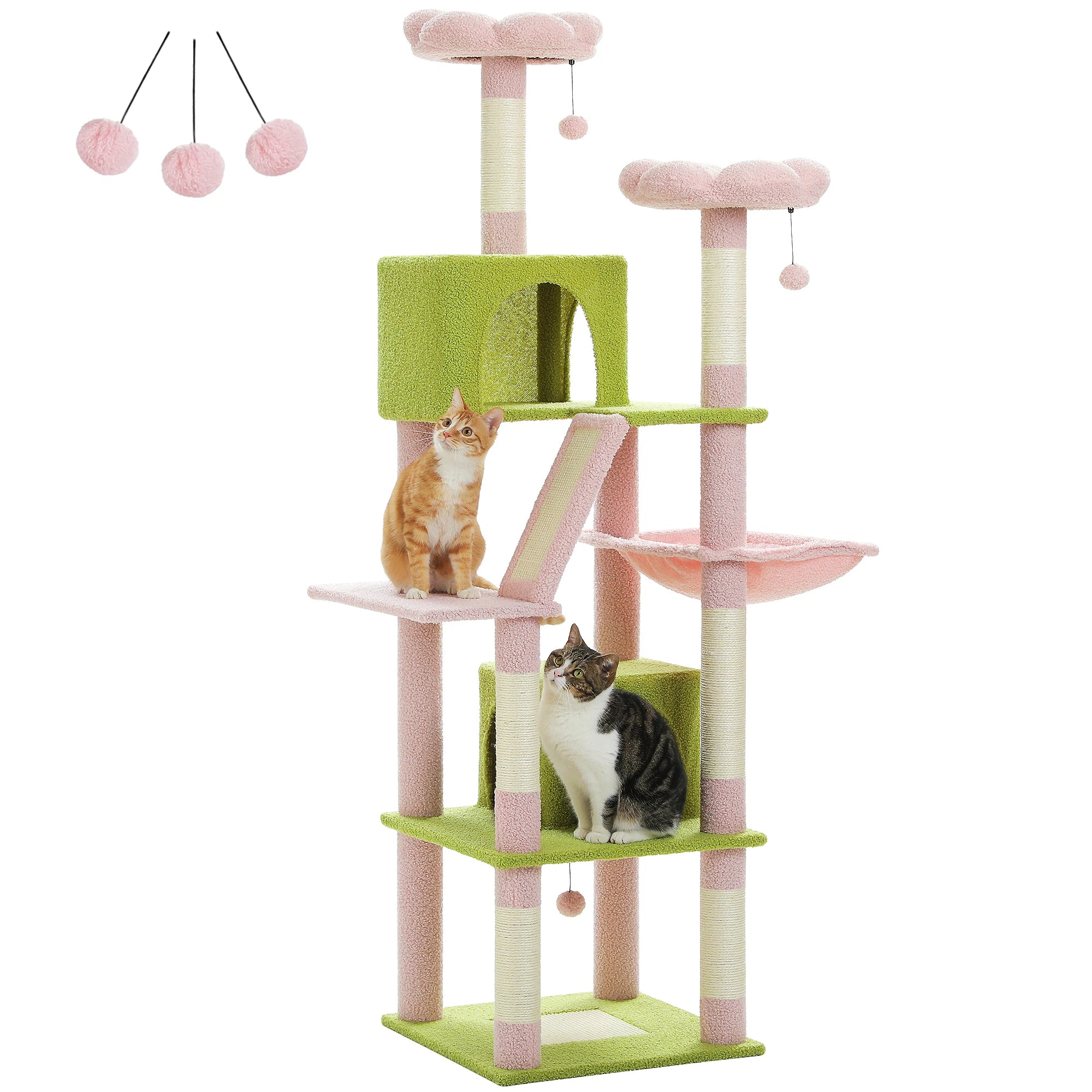 Large Cat Tower for Indoor Cats Multi-Level