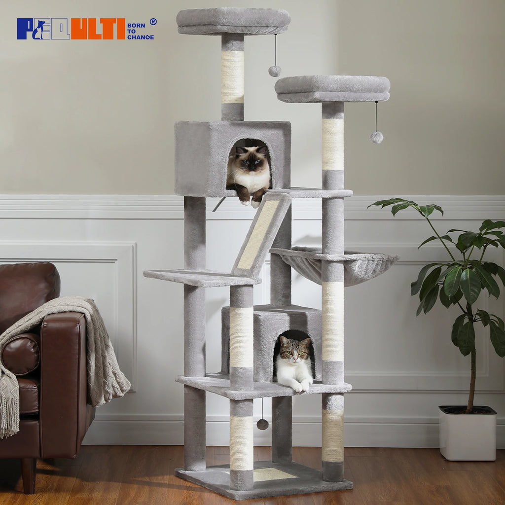 Large Cat Tower for Indoor Cats Multi-Level