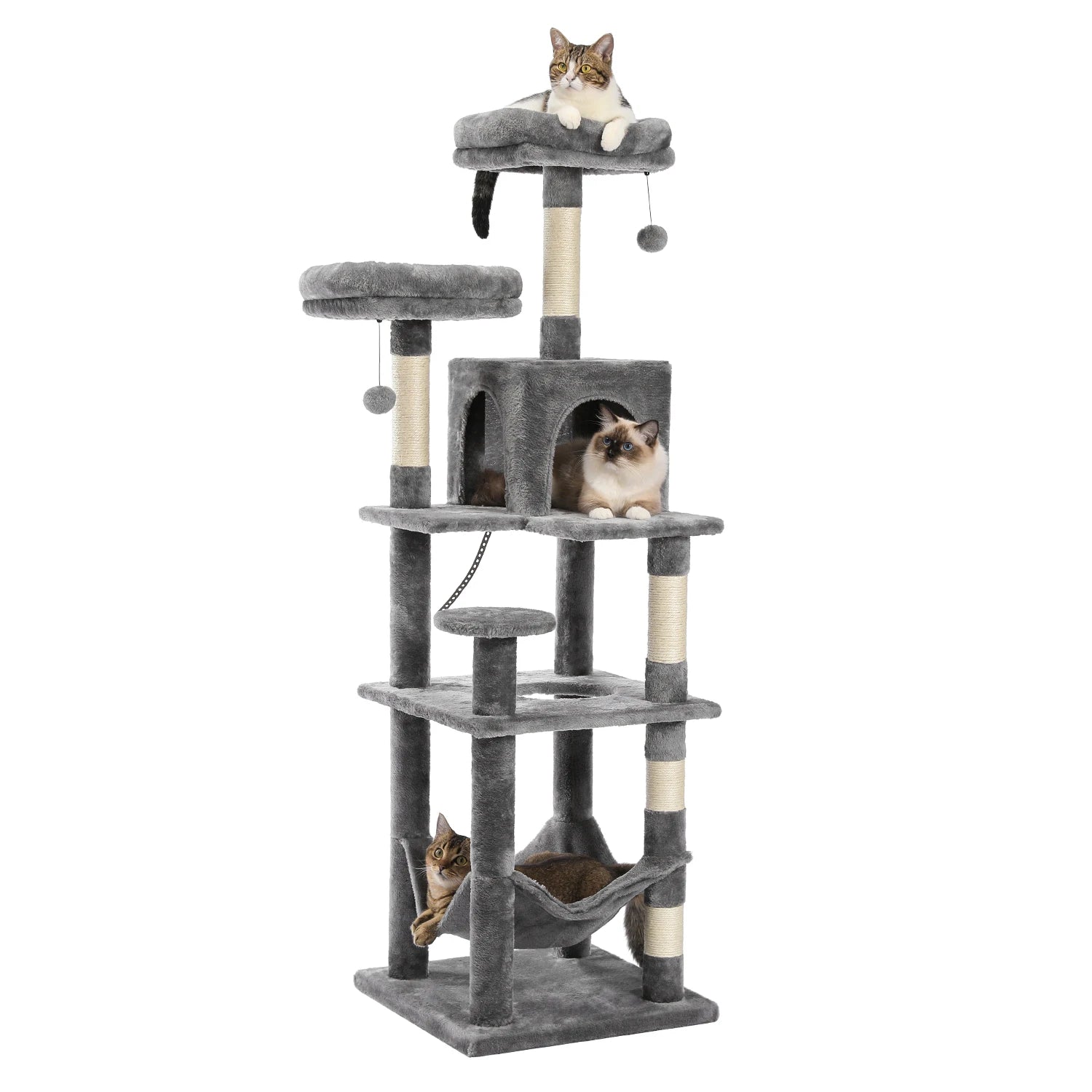 Large Cat Tower for Indoor Cats Multi-Level