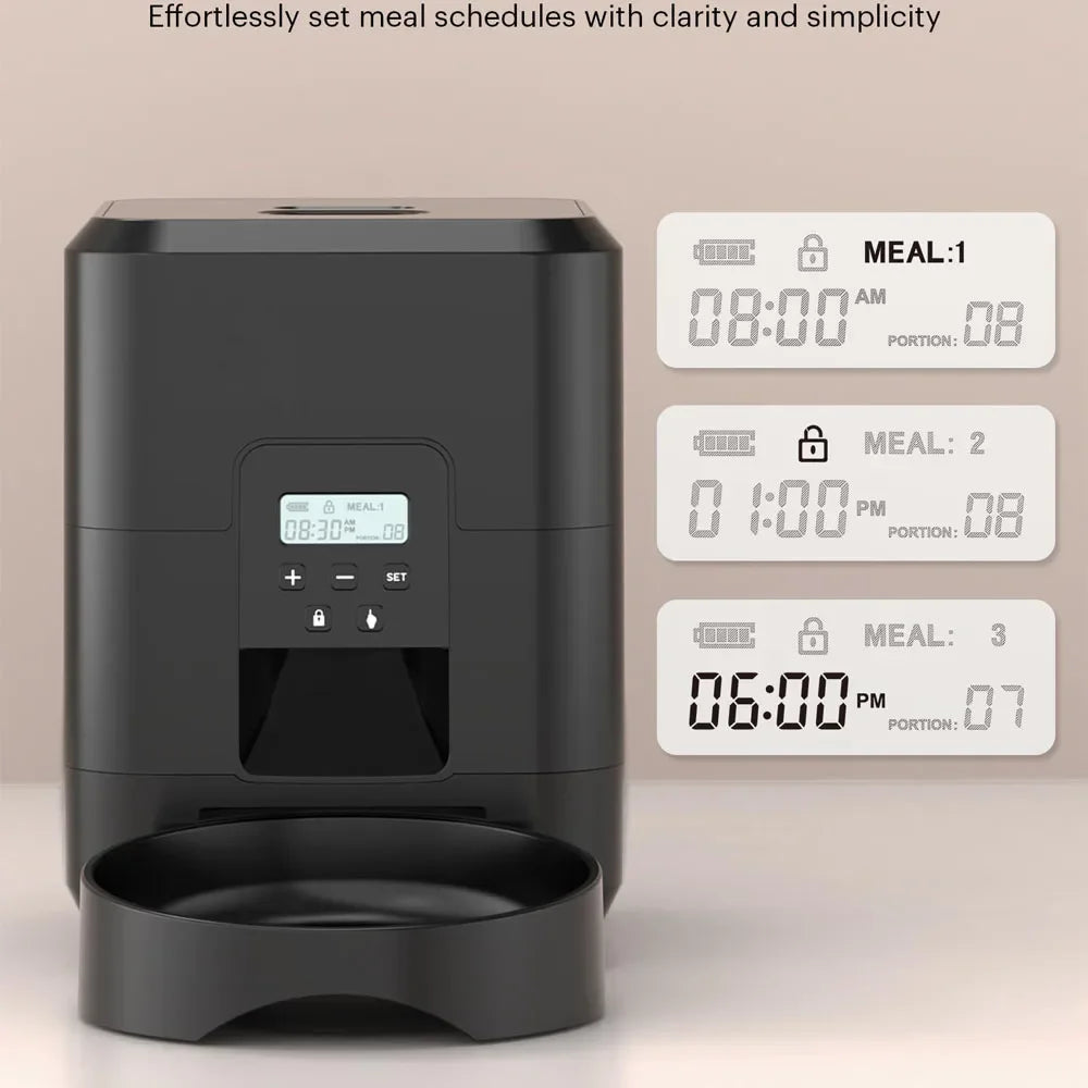 Smart Pet Feeder. Automatic Cat Dog Food Dispenser