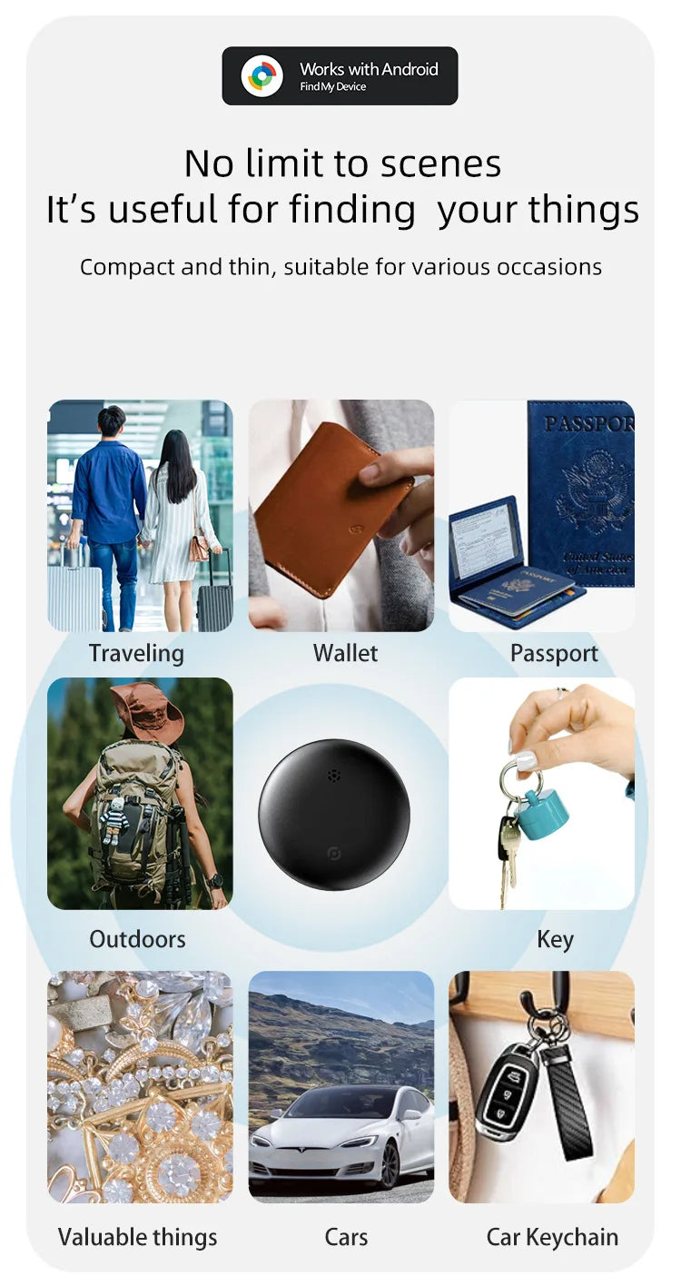 1 Pack Android Anti-Loss Tracker for Pet and Wallets