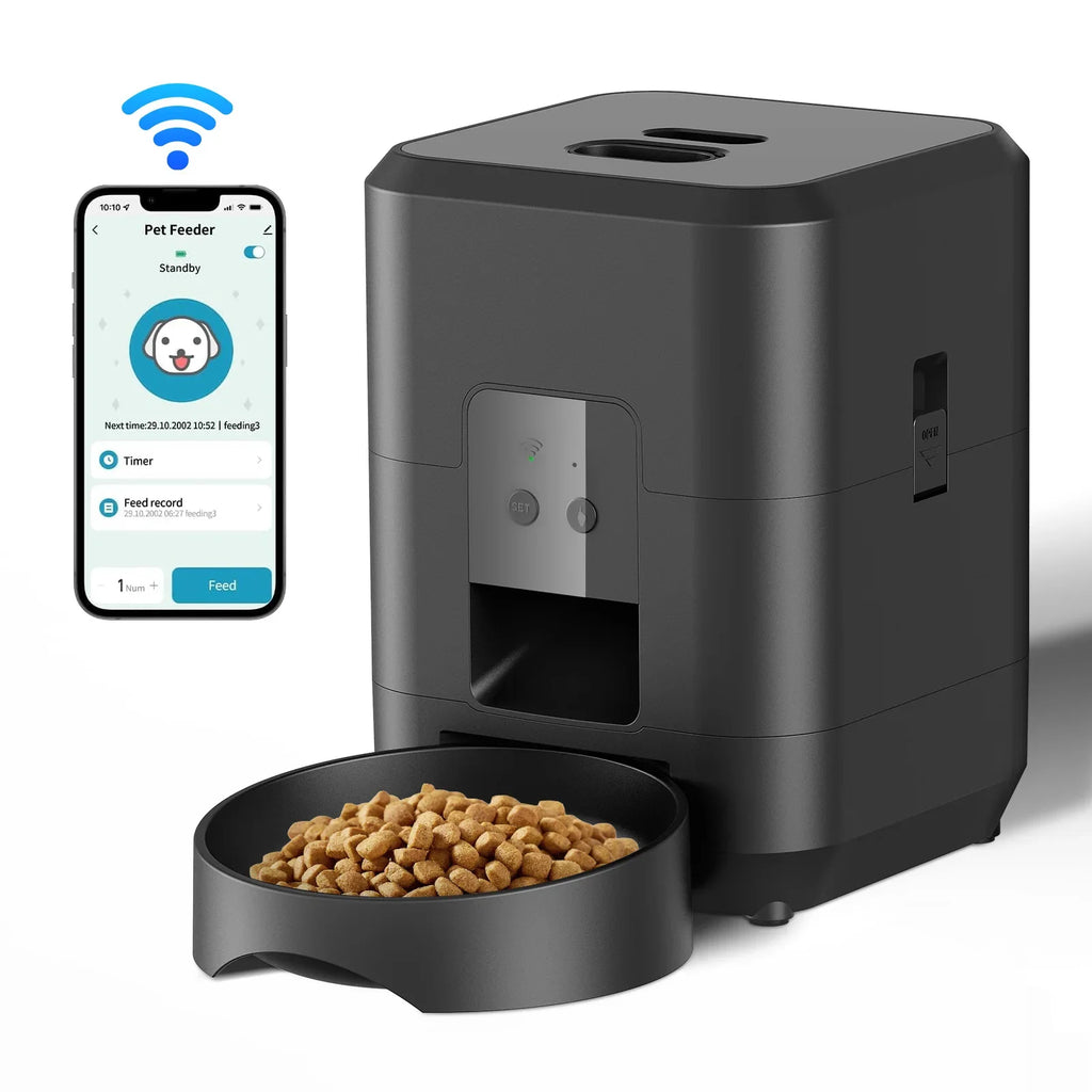 Smart Pet Feeder. Automatic Cat Dog Food Dispenser