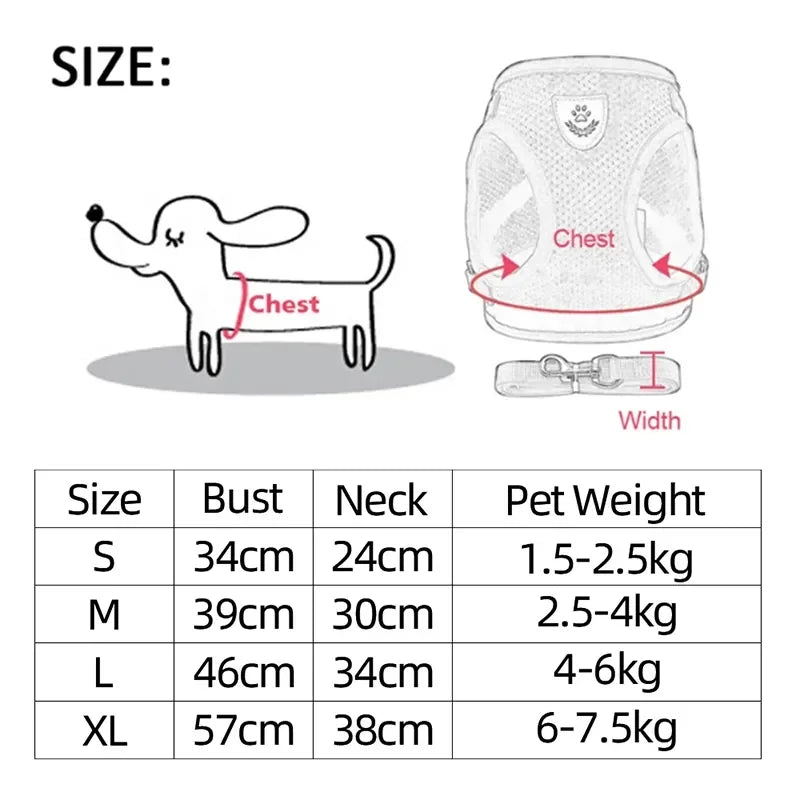 Cat and Small Dog Harness Vest