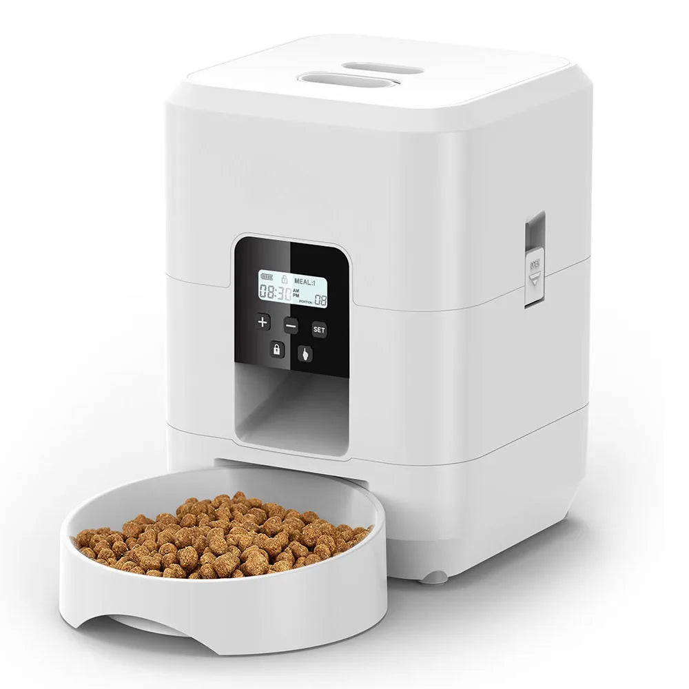 Smart Pet Feeder. Automatic Cat Dog Food Dispenser