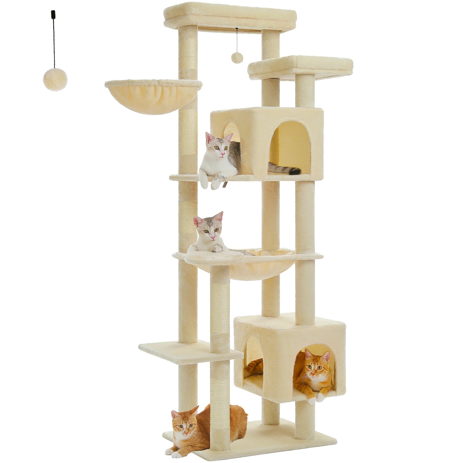 Large Cat Tower for Indoor Cats Multi-Level