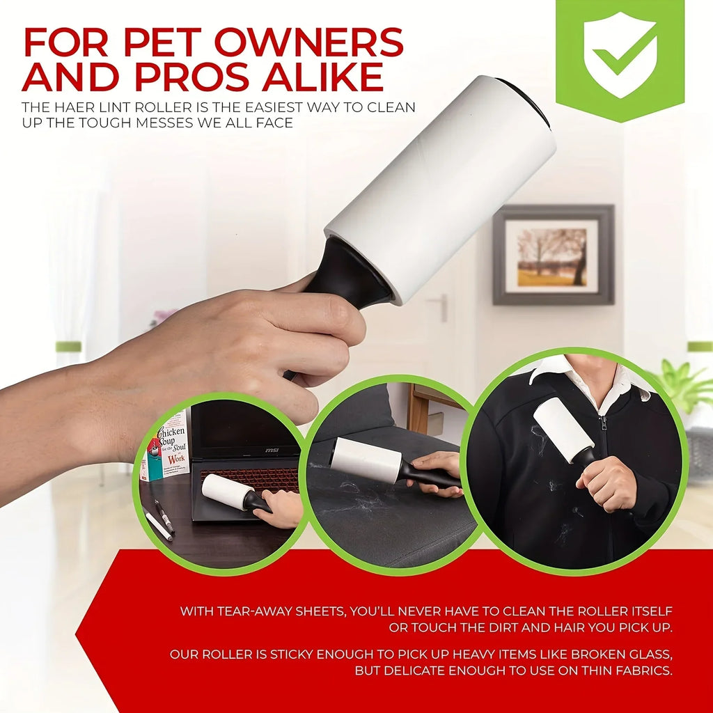 Extra-Sticky Lint Roller for Pet Hair Removal