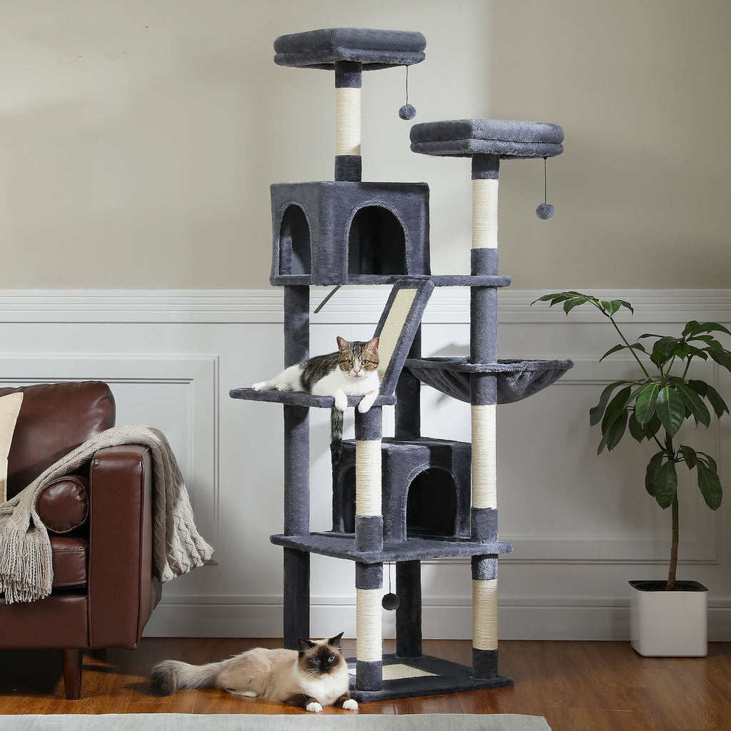 Large Cat Tower for Indoor Cats Multi-Level