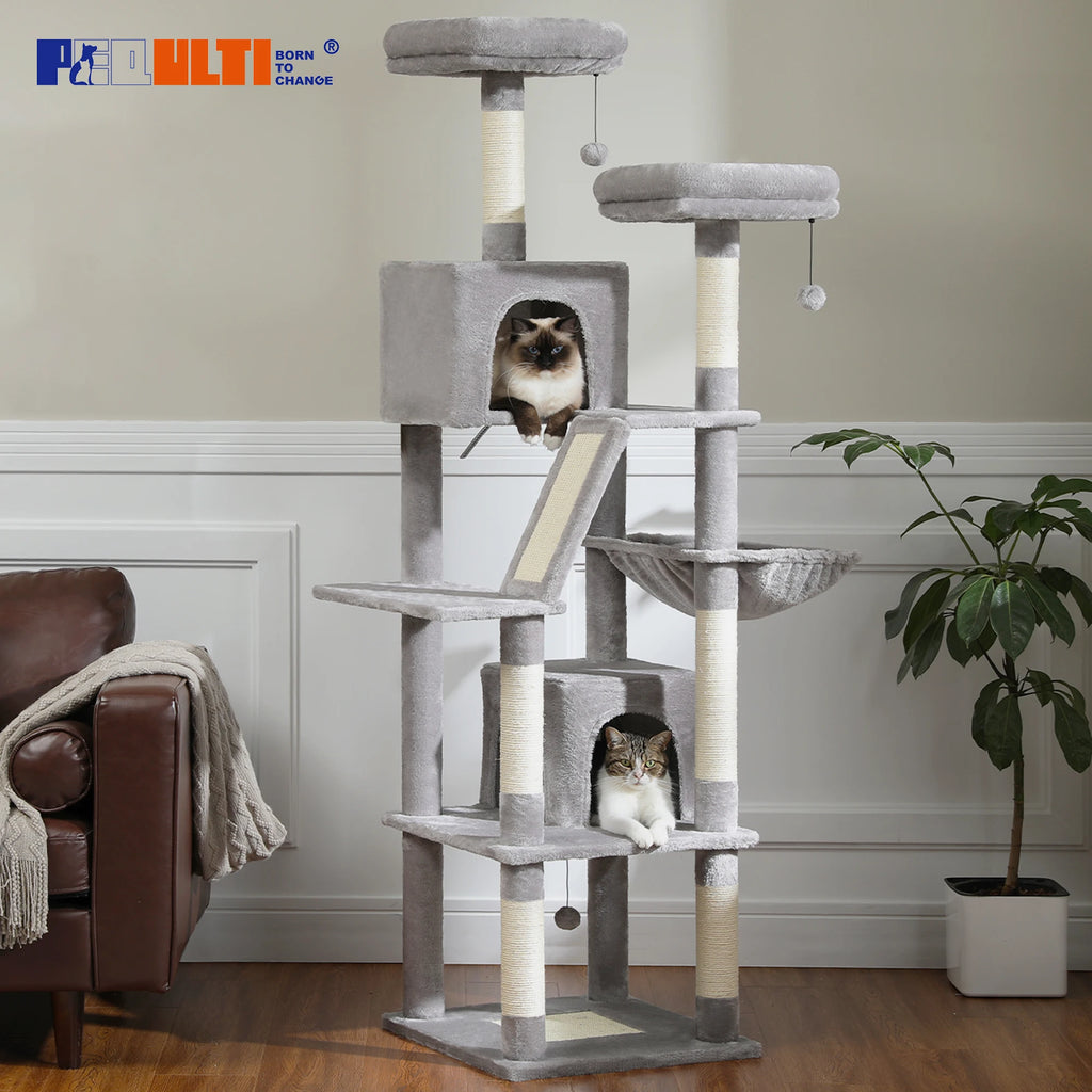 Large Cat Tower for Indoor Cats Multi-Level