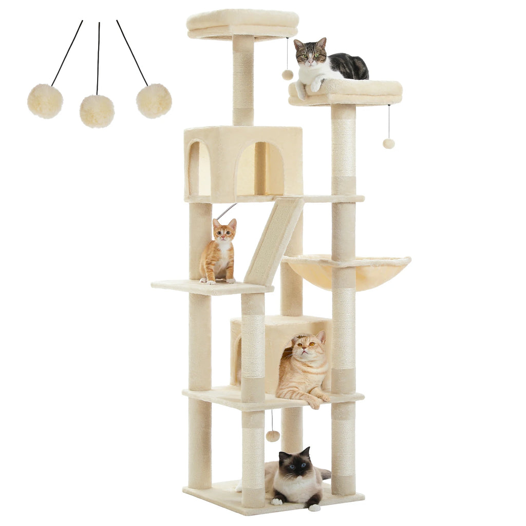 Large Cat Tower for Indoor Cats Multi-Level