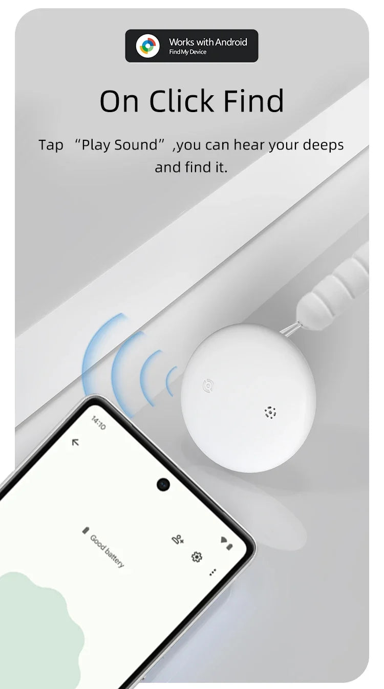 1 Pack Android Anti-Loss Tracker for Pet and Wallets
