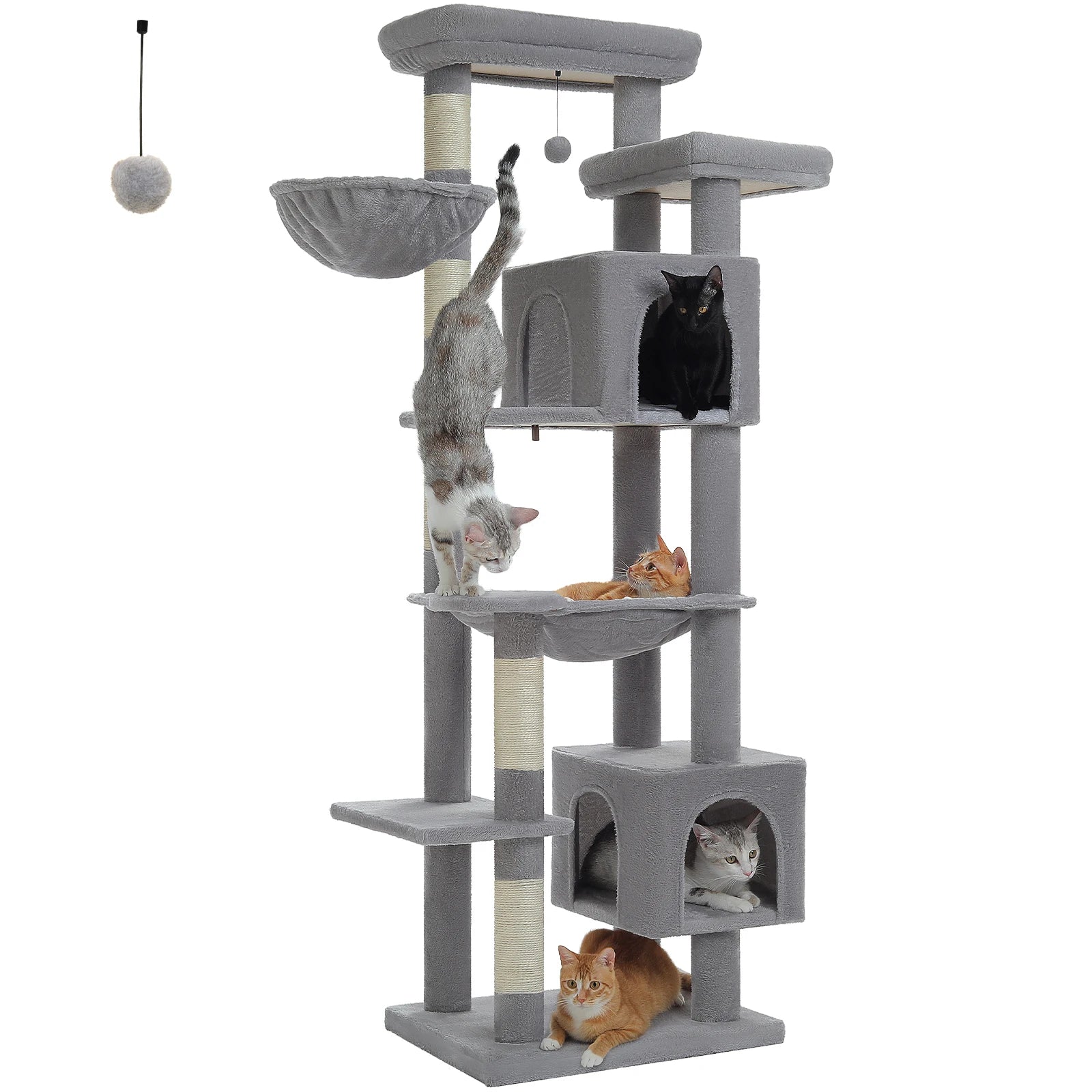 Large Cat Tower for Indoor Cats Multi-Level